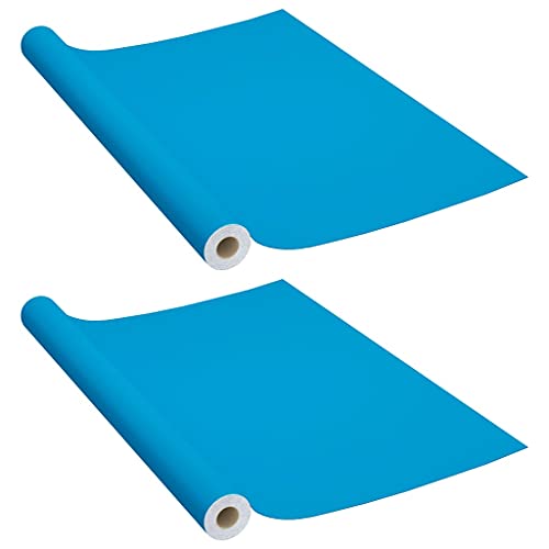 SKM Möbelfolien Selbstklebend 2 STK. Azurblau 500x90 cm PVC,Heim & Garten,Dekoration,Fensterdrapierung,Fensterfolie,Blau,1.96 kg,3059655 SKM Möbelfolien Selbstklebend 2 STK. Azurblau 500x90 cm PVC,Heim & Garten,Dekoration,Fensterdrapierung,Fensterfolie,Blau,1.96 kg,3059655 von SKM