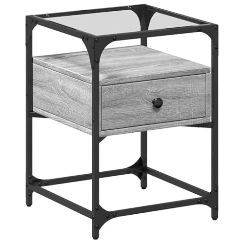 SKM Nachttisch Grau Sonoma 40x40x55 cm Holzwerkstoff,Möbel,Tische,Nachttische,Grau,11.5KG,846080 SKM Nachttisch Grau Sonoma 40x40x55 cm Holzwerkstoff,Möbel,Tische,Nachttische,Grau,11.5KG,846080 von SKM