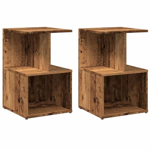 SKM Nachttische 2 STK. Altholz-Optik 35x35x55 cm Holzwerkstoff,Möbel,Tische,Nachttische,Braun,18.85KG,856531 SKM Nachttische 2 STK. Altholz-Optik 35x35x55 cm Holzwerkstoff,Möbel,Tische,Nachttische,Braun,18.85KG,856531 von SKM