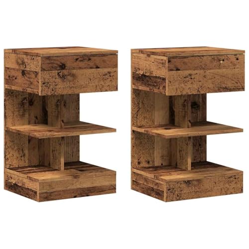 SKM Nachttische 2 STK. Altholz-Optik 40x35x65 cm Holzwerkstoff,Möbel,Tische,Nachttische,Braun,27.75KG,856749 SKM Nachttische 2 STK. Altholz-Optik 40x35x65 cm Holzwerkstoff,Möbel,Tische,Nachttische,Braun,27.75KG,856749 von SKM