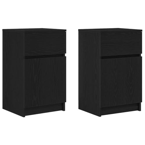 SKM Nachttische 2 STK. Schwarz 39x35x65 cm Holzwerkstoff,Möbel,Tische,Nachttische,Black,25.85KG,861322 SKM Nachttische 2 STK. Schwarz 39x35x65 cm Holzwerkstoff,Möbel,Tische,Nachttische,Black,25.85KG,861322 von SKM
