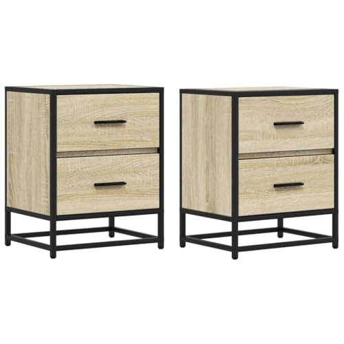 SKM Nachttische 2 STK. Sonoma-Eiche 40x31x50 cm Holzwerkstoff,Möbel,Tische,Nachttische,Braun,25.5KG,848677 SKM Nachttische 2 STK. Sonoma-Eiche 40x31x50 cm Holzwerkstoff,Möbel,Tische,Nachttische,Braun,25.5KG,848677 von SKM