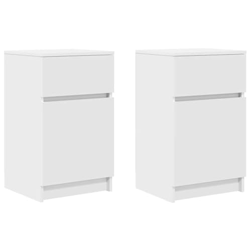 SKM Nachttische 2 STK. Weiß 39x35x65 cm Holzwerkstoff,Möbel,Tische,Nachttische,White,25.9KG,861320 SKM Nachttische 2 STK. Weiß 39x35x65 cm Holzwerkstoff,Möbel,Tische,Nachttische,White,25.9KG,861320 von SKM