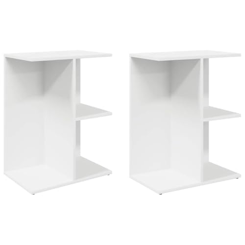SKM Nachttische 2 STK. Weiß 46,5x29x61 cm Holzwerkstoff,Möbel,Tische,Nachttische,Weiß,17.6KG,858651 SKM Nachttische 2 STK. Weiß 46,5x29x61 cm Holzwerkstoff,Möbel,Tische,Nachttische,Weiß,17.6KG,858651 von SKM