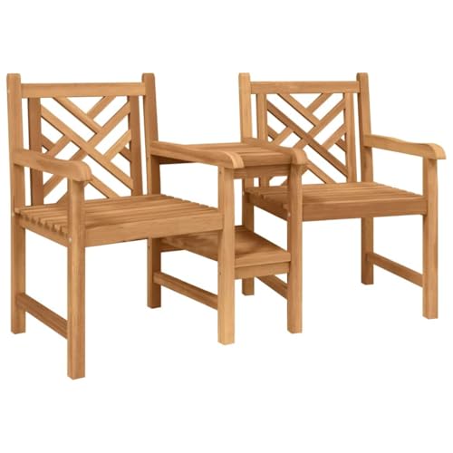 SKM Outdoor-Stühle Braun 152 x 63 x 89 cm Teak-Massivholz,Möbel,Gartenmöbel,Gartensitzmöbel,Gartenstühle,Braun,31.5 kg,42001958 von SKM