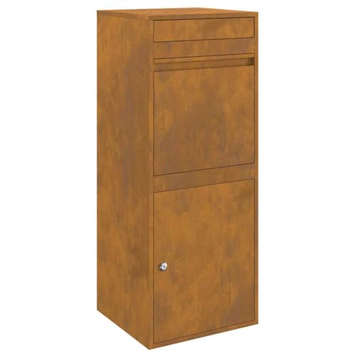 SKM Paketdrop-Box Rostig 41 x 38 x 103 cm,Heim & Garten,Dekoration,Briefkästen,Andere,16.4 kg,874939 von SKM
