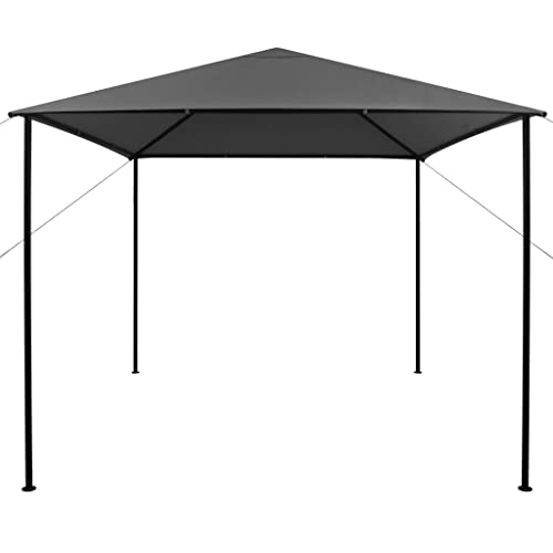 SKM Pavillon 3x3 m Anthrazit Stoff und Stahl 180 g/m²,Heim & Garten,Rasen & Garten,Garten & Balkon,Gartenbauten,Pavillons & Partyzelte,Anthrazit,22 kg,312240 von SKM