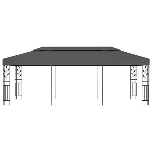SKM Pavillon 3×6 m Anthrazit,Heim & Garten,Rasen & Garten,Garten & Balkon,Gartenbauten,Pavillons & Partyzelte,Anthrazit,40.5 kg,47964 von SKM