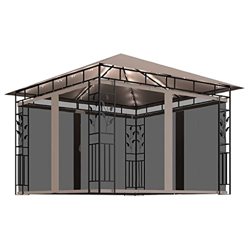 SKM Pavillon mit Moskitonetz & LED-Lichterkette 3x3x2,73 m Taupe,Heim & Garten,Rasen & Garten,Garten & Balkon,Gartenbauten,Pavillons & Partyzelte,Taupe,32.65 kg,3070318 SKM Pavillon mit Moskitonetz & LED-Lichterkette 3x3x2,73 m Taupe,Heim & Garten,Rasen & Garten,Garten & Balkon,Gartenbauten,Pavillons & Partyzelte,Taupe,32.65 kg,3070318 von SKM