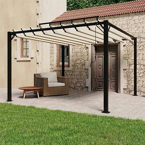 SKM Pergola mit Lamellendach 3x3 m Creme Stoff und Aluminium,Heim & Garten,Rasen & Garten,Garten & Balkon,Gartenbauten,Pavillons & Partyzelte,Creme,50.24 kg,313924 SKM Pergola mit Lamellendach 3x3 m Creme Stoff und Aluminium,Heim & Garten,Rasen & Garten,Garten & Balkon,Gartenbauten,Pavillons & Partyzelte,Creme,50.24 kg,313924 von SKM