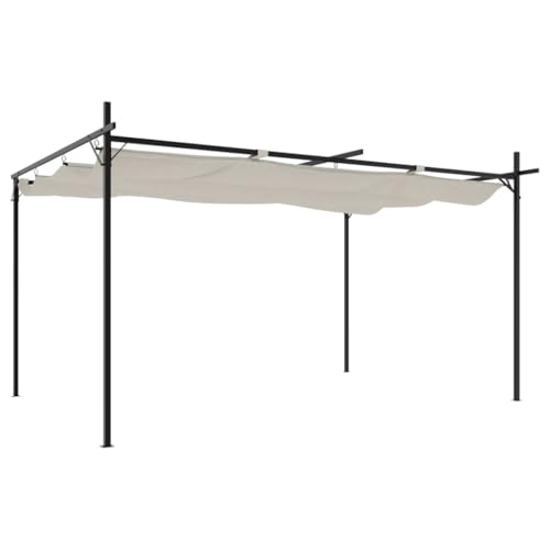 SKM Pergola mit Schiebedach Creme 395x292x230 cm,Heim & Garten,Rasen & Garten,Garten & Balkon,Gartenbauten,Pavillons & Partyzelte,Creme,26.7 kg,360117 SKM Pergola mit Schiebedach Creme 395x292x230 cm,Heim & Garten,Rasen & Garten,Garten & Balkon,Gartenbauten,Pavillons & Partyzelte,Creme,26.7 kg,360117 von SKM