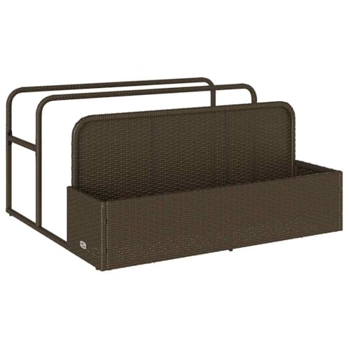 SKM Pool Aufbewahrungsbehälter Braun 110x100x57 cm Poly Rattan,Heim & Garten,Haushaltsbedarf,Aufbewahrung & Ordnungssysteme,Braun,9.8KG,4104089 von SKM