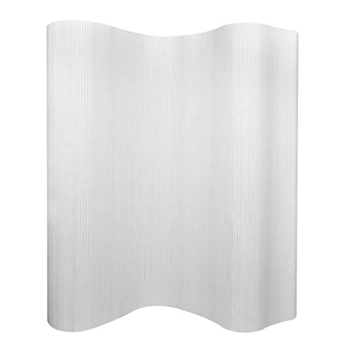 SKM Raumteiler Bambus Weiß 250×195 cm von SKM