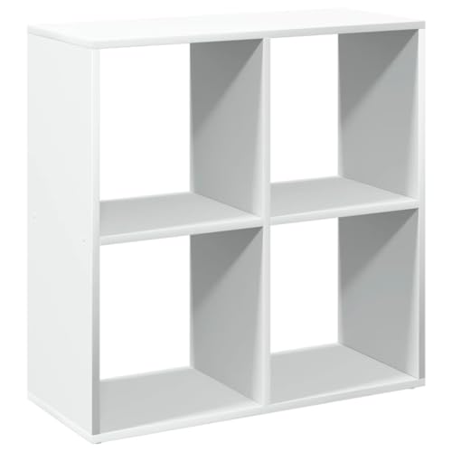 SKM Raumteiler-Bücherregal Weiß 69,5x29x69,5 cm Holzwerkstoff,Möbel,Regalsysteme,Bücherregale & Bücherschränke,Weiß,13.8 kg,858003 von SKM
