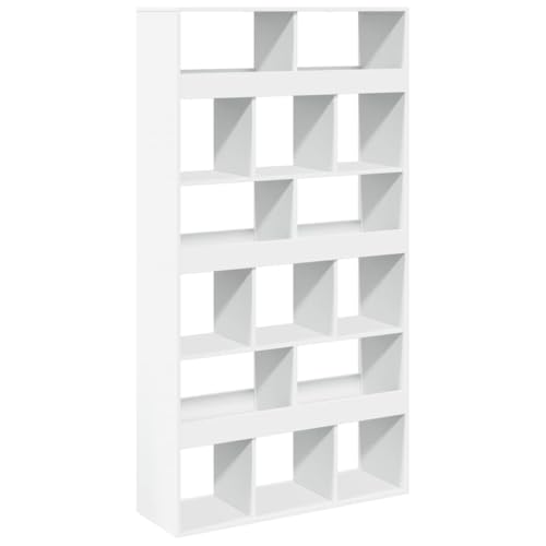 SKM Raumteiler Weiß 100x33x187,5 cm Holzwerkstoff,Möbel,Regalsysteme,Bücherregale & Bücherschränke,Weiß,55.7 kg,3309537 von SKM