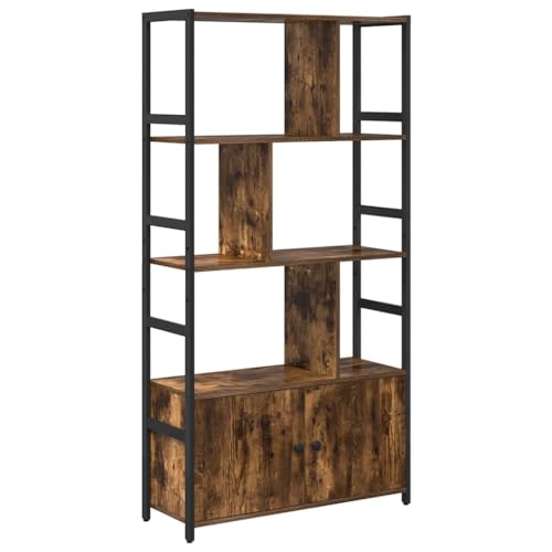 SKM Regal Räuchereiche 80 x 30 x 155,5 cm Holzwerkstoff,Möbel,Regalsysteme,Bücherregale & Bücherschränke,Räuchereiche,27.23 kg,868439 von SKM