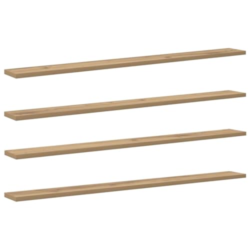 SKM Regalbrett 4 pcs Braun 100 x 10 x 1.5 cm Holzwerkstoff,Möbel,Regalsysteme,Bücherregale & Bücherschränke,Braun,4.95 kg,875064 von SKM