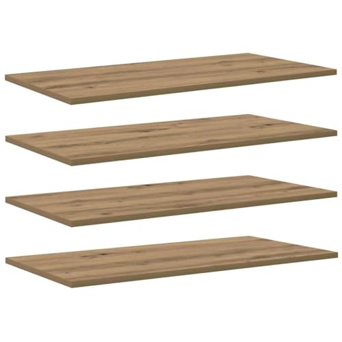 SKM Regalbrett 4 pcs Braun 80 x 40 x 1.5 cm Holzwerkstoff,Möbel,Regalsysteme,Bücherregale & Bücherschränke,Braun,14.3 kg,875061 von SKM