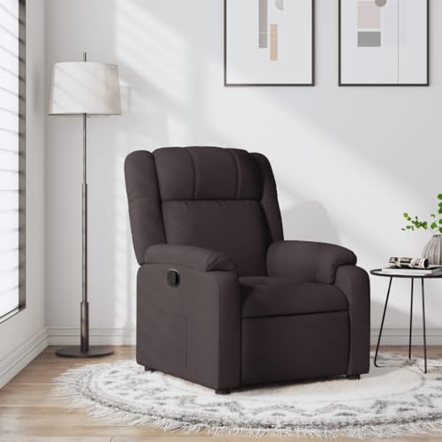 SKM Relaxsessel Dunkelbraun Stoff,Möbel,Stühle,Sessel,Braun,21.45KG,373541 von SKM