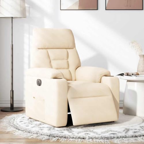 SKM Relaxsessel Elektrisch Beige Mikrofasergewebe,Möbel,Stühle,Sessel,Beige,21.3KG,3303078 von SKM