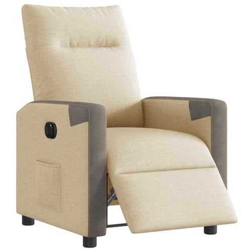 SKM Relaxsessel Elektrisch Creme Stoff,Möbel,Stühle,Sessel,Creme,22.3KG,3324083 von SKM