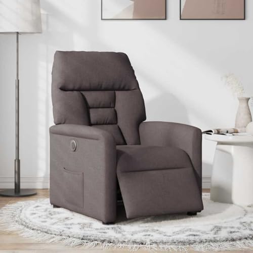 SKM Relaxsessel Elektrisch Dunkelbraun Stoff,Möbel,Stühle,Sessel,Braun,21.6KG,3303017 von SKM