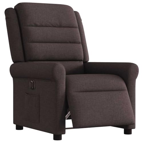 SKM Relaxsessel Elektrisch Dunkelbraun Stoff,Möbel,Stühle,Sessel,Braun,22.3 kg,3303299 von SKM