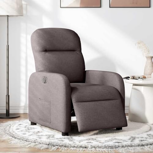 SKM Relaxsessel Elektrisch Dunkelbraun Stoff,Möbel,Stühle,Sessel,Braun,22.5 kg,3302957 von SKM