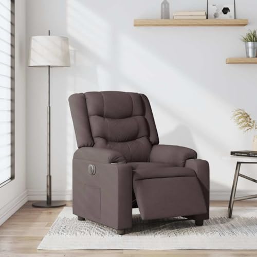 SKM Relaxsessel Elektrisch Dunkelbraun Stoff,Möbel,Stühle,Sessel,Braun,23.4KG,3310249 von SKM