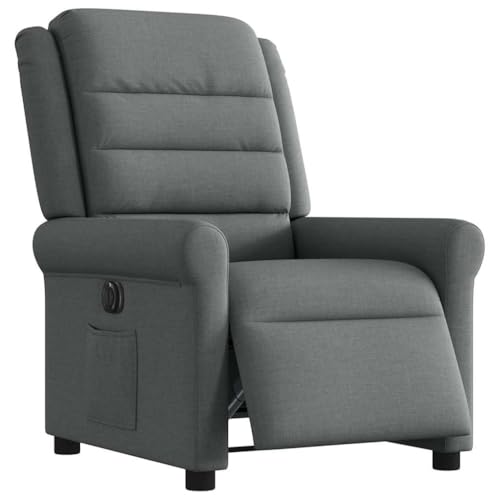 SKM Relaxsessel Elektrisch Dunkelgrau Stoff,Möbel,Stühle,Sessel,Grau,22.3KG,3303295 von SKM