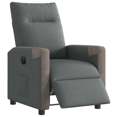 SKM Relaxsessel Elektrisch Dunkelgrau Stoff,Möbel,Stühle,Sessel,Grau,22.3KG,3324081 von SKM