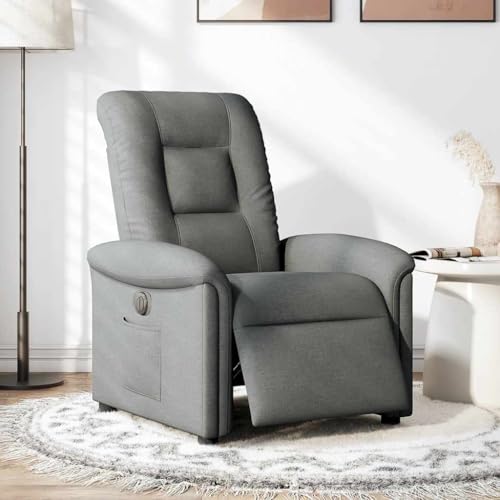 SKM Relaxsessel Elektrisch Dunkelgrau Stoff,Möbel,Stühle,Sessel,Grau,22.8KG,3303235 von SKM