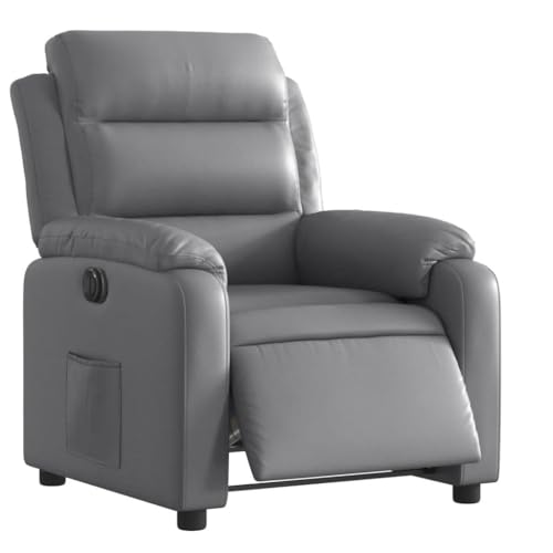 SKM Relaxsessel Elektrisch Grau Kunstleder,Möbel,Stühle,Sessel,Grau,23.1 kg,3205031 von SKM