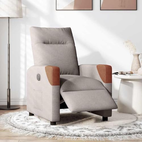 SKM Relaxsessel Elektrisch Taupe Stoff,Möbel,Stühle,Sessel,Taupe,22.3KG,3323995 von SKM