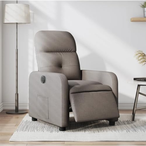 SKM Relaxsessel Elektrisch Taupe Stoff,Möbel,Stühle,Sessel,Taupe,22.6KG,3206784 von SKM