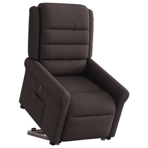 SKM Relaxsessel mit Aufstehhilfe Elektrisch Dunkelbraun Stoff,Möbel,Stühle,Sessel,Braun,28.85 kg,3303339 von SKM