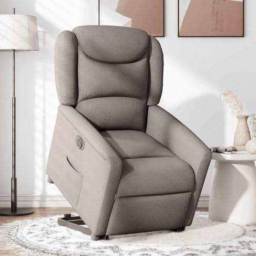 SKM Relaxsessel mit Aufstehhilfe Elektrisch Taupe Stoff,Möbel,Stühle,Sessel,Taupe,29.25KG,3303221 von SKM