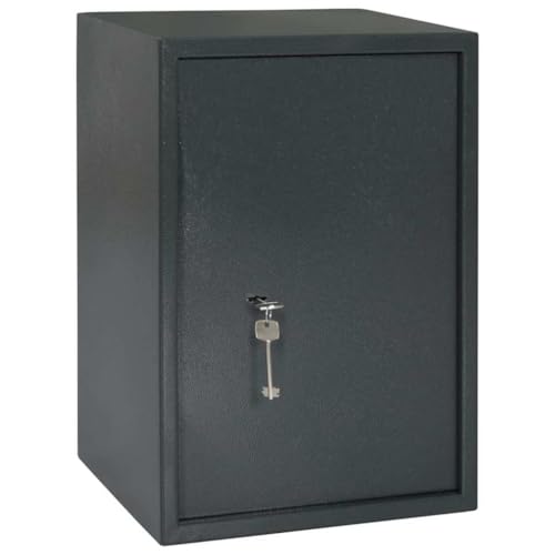 SKM Safe Box mit Schloss Dunkelgrau RAL7016 31 x 35 x 50 cm Stahl,Heim & Garten,Büro- & Haussicherheit,Safes & Tresore,Grau,15.02 kg,42011316 von SKM