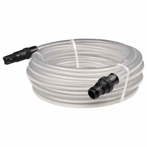 SKM Saugschlauch mit PVC-Anschlüssen Transparent 1" 10 m PVC,Heim & Garten,Rasen & Garten,Bewässerungssysteme,Gartenschläuche,Transparent,2.3 kg,151075 von SKM