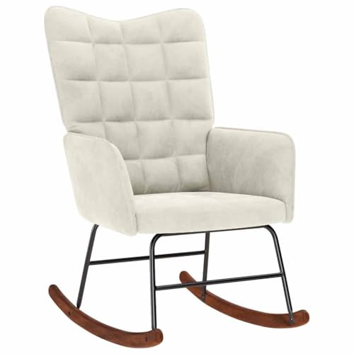 SKM Schaukelstuhl mit Hocker Creme Samt,Möbel,Stühle,Schaukelstühle,Creme,12.6 kg,4016852 SKM Schaukelstuhl mit Hocker Creme Samt,Möbel,Stühle,Schaukelstühle,Creme,12.6 kg,4016852 von SKM