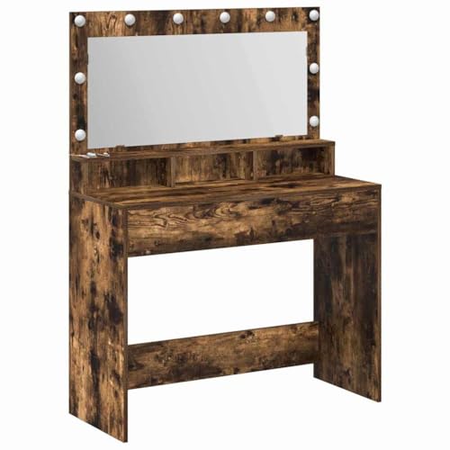 SKM Schminktisch Geräucherte Eiche 100 x 41 x 135 cm Holzwerkstoff,Möbel,Schränke,Spiegel- & Waschbeckenunterschränke,Schminktische,Braun,30.05 kg,865104 SKM Schminktisch Geräucherte Eiche 100 x 41 x 135 cm Holzwerkstoff,Möbel,Schränke,Spiegel- & Waschbeckenunterschränke,Schminktische,Braun,30.05 kg,865104 von SKM