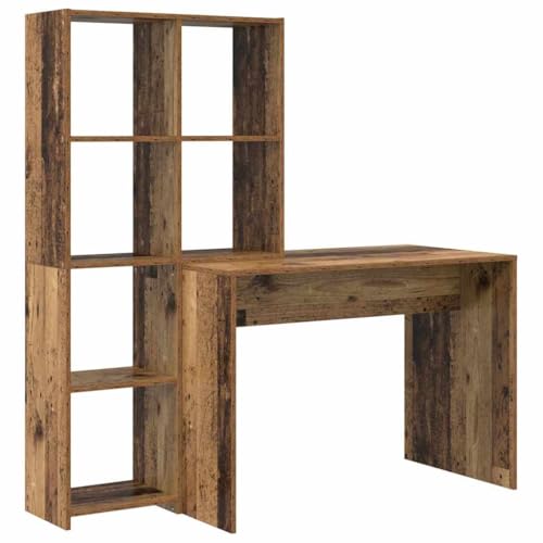 SKM Schreibtisch Altholz 138.5 x 55 x 143 cm Holzwerkstoff,Möbel,Büromöbel,Schreibtische,Braun,38.8 kg,3337255 von SKM
