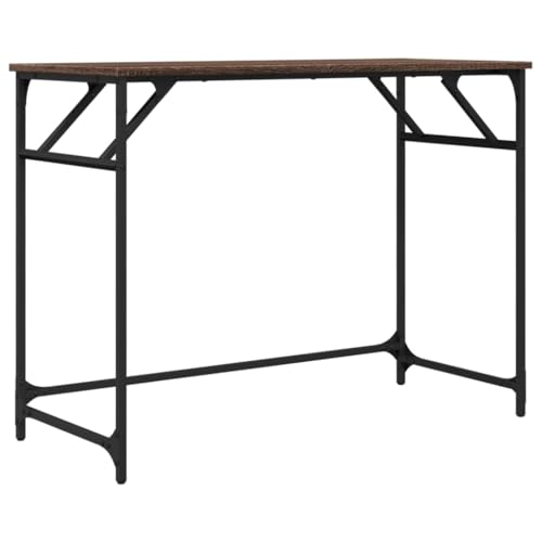 SKM Schreibtisch Braun Eichen-Optik 100x45x76cm Holzwerkstoff Stahl,Möbel,Büromöbel,Schreibtische,Braun,10.47 kg,842270 von SKM