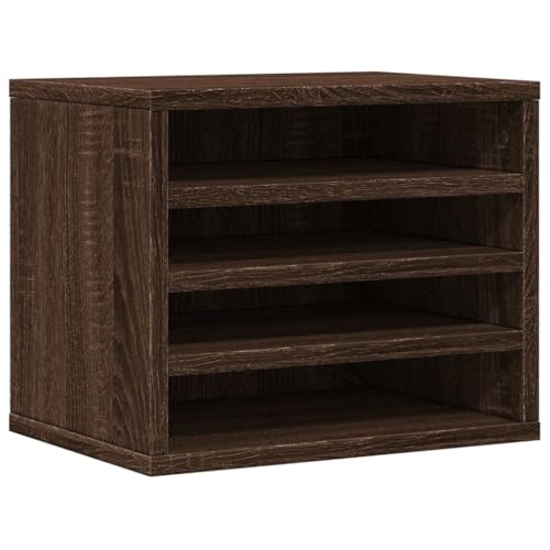 SKM Schreibtisch-Organizer Braun Eichen-Optik 36x26x29,5 cm,Bürobedarf,Ablage & Organisation,Braune Eiche,7.7 kg,848051 von SKM