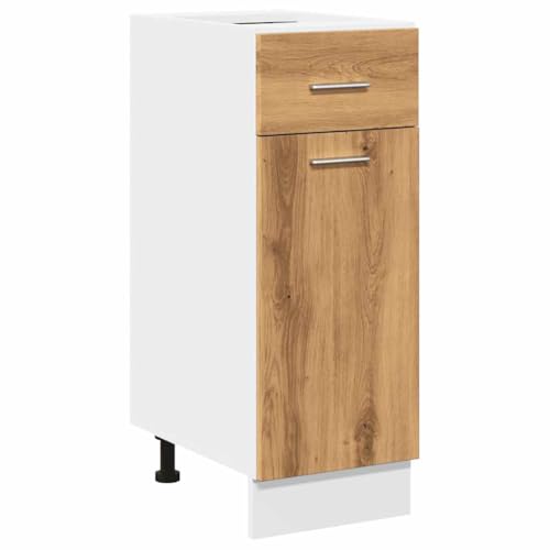 SKM Schubunterschrank Lyon Artisan-Eiche 30x46x81,5 cm Holzwerkstoff,Möbel,Schränke,Küchenschränke,Braun,16.05 kg,856081 von SKM