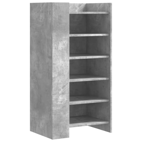 SKM Schuhschrank Betongrau 52x37,5x100 cm Holzwerkstoff,Heim & Garten,Haushaltsbedarf,Aufbewahrung & Ordnungssysteme,Kleideraufbewahrung,Schuhregale & -schränke,Grau,24.1 kg,848447 von SKM