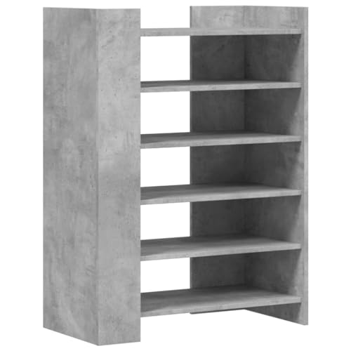 SKM Schuhschrank Betongrau 74,5x37,5x100 cm Holzwerkstoff,Heim & Garten,Haushaltsbedarf,Aufbewahrung & Ordnungssysteme,Kleideraufbewahrung,Schuhregale & -schränke,Grau,28.1 kg,848433 von SKM