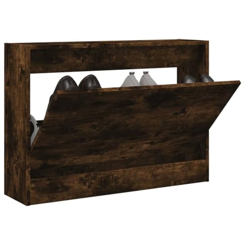 SKM Schuhschrank Räuchereiche 80x21x57 cm Holzwerkstoff,Heim & Garten,Haushaltsbedarf,Aufbewahrung & Ordnungssysteme,Kleideraufbewahrung,Schuhregale & -schränke,Braun,14.91 kg,839914 von SKM