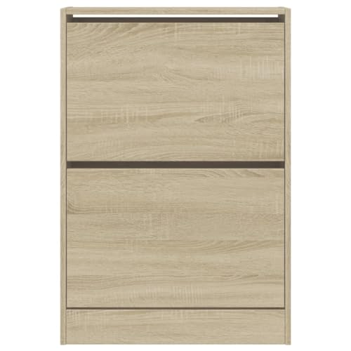 SKM Schuhschrank Sonoma-Eiche 60x21x87,5 cm Holzwerkstoff,Heim & Garten,Haushaltsbedarf,Aufbewahrung & Ordnungssysteme,Kleideraufbewahrung,Schuhregale & -schränke,Braun,17.64 kg,839891 von SKM
