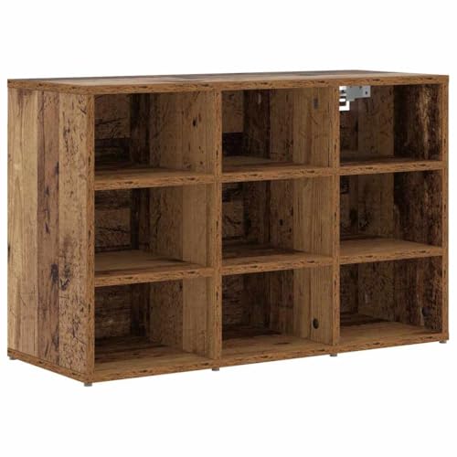 SKM Schuhschrank mit Regal Altholz 77,5 x 30 x 51 cm Holzwerkstoff,Heim & Garten,Haushaltsbedarf,Aufbewahrung & Ordnungssysteme,Kleideraufbewahrung,Schuhregale & -schränke,Braun,16.95 kg,875206 von SKM